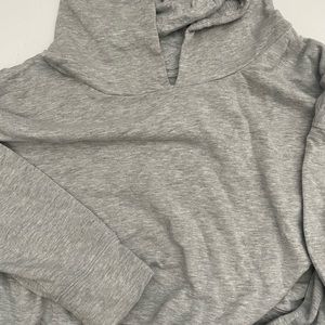 Offline by Aerie Grey Cropped Hoodie Size Small